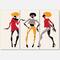 Designart - African American Women Silhouettes I - Modern Canvas Wall Art Print